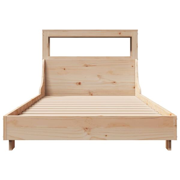 vidaXL Bed Frame without Mattress 100x200 cm Solid Wood Pine