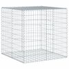 vidaXL Gabion Basket with Cover 100x100x100 cm Galvanised Iron