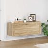 vidaXL Wall Shoe Cabinet Sonoma Oak 100x35x38 cm Engineered Wood
