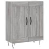 vidaXL Highboard Grey Sonoma 69.5x34x180 cm Engineered Wood
