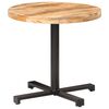 vidaXL Bistro Table Round &Oslash;80x75 cm Rough Mango Wood