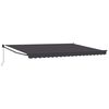 vidaXL Retractable Awning Anthracite 4 x 2 m Polyester and Aluminium
