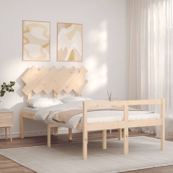 vidaXL Senior Bed without Mattress Small Double Solid Wood