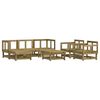 vidaXL 7 Piece Garden Lounge Set Impregnated Wood Pine