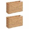 vidaXL Magazine Baskets 2 pcs Natural 39 x 14 x 25 cm Water hyacinth
