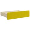 vidaXL Bed Drawers 2 pcs Yellow Engineered Wood and Velvet