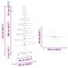 vidaXL Wooden Christmas Tree with Stand Brown 125 cm Bamboo