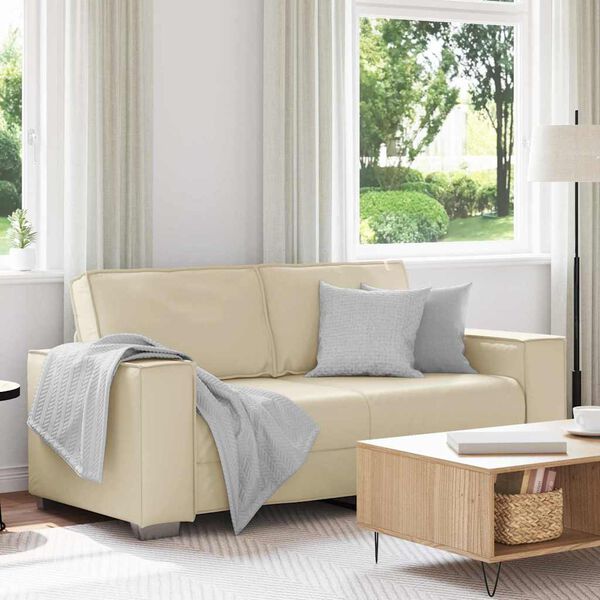 vidaXL Sofa Cream 180 x 78 x 84 cm Fabric