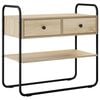 vidaXL Console Table Sonoma Oak 80 x 40 x 75 cm Engineered Wood
