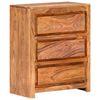 vidaXL Drawer Cabinet 60x33x75 cm Solid Wood Acacia