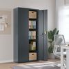 vidaXL File Cabinet Anthracite 90x40x200 cm Steel
