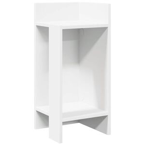 vidaXL Side Table with Shelf White 25.5x27x60 cm