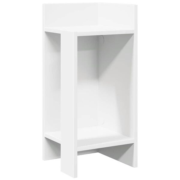 vidaXL Side Table with Shelf White 25.5x27x60 cm
