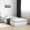 vidaXL Bed Frame without Mattress White 90x190 cm Single Engineered Wood