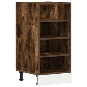vidaXL Bottom Cabinet Riga Smoked Oak 40x44.5x81.5 cm Engineered Wood