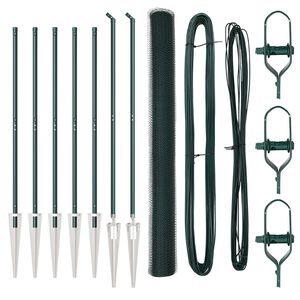 vidaXL Welded Wire Fence with Spikes 10 x 1.5 m (W x H)