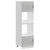 vidaXL Oven Cabinets 2 pcs Lucca Concrete Grey Engineered Wood