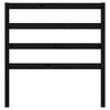 vidaXL Bed Headboard Black 106x4x100 cm Solid Wood Pine