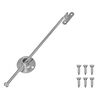 vidaXL Pull Rod Hinge 12 pcs Silver 190 mm Metal
