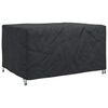 vidaXL Furniture Cover Plain Black 180 x 140 x 90 cm 210D