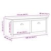 vidaXL Hallway Bench BODO White 114x40x45 cm