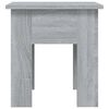 vidaXL Coffee Table Grey Sonoma 40x40x42 cm Engineered Wood