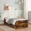 vidaXL Bed Frame with Drawers without Mattress Smoked Oak 90x200 cm