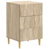 vidaXL Bedside Table Sonoma Oak 43 x 39.5 x 66.5 cm Engineered Wood