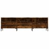 vidaXL TV Cabinet Smoked Oak 150x30x44.5 cm Engineered Wood