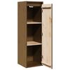 vidaXL Wall Cabinet Honey Brown 30x30x100 cm Solid Pinewood