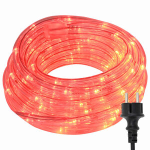 vidaXL Rope Light with 2400 LEDs Red 100 m PVC