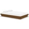 vidaXL Bed Frame without Mattress Honey Brown Solid Wood Small Double