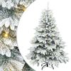 vidaXL Artificial Christmas Tree with 150 LEDs Green 120 cm PE and PVC
