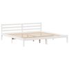 vidaXL Bed Frame without Mattress White 180x200 cm Super King Solid Wood Pine