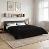 vidaXL Full Year Duvet Black 220 x 240 cm Microfiber and Teddy fleece