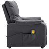 vidaXL Massage Chair Dark Grey Fabric