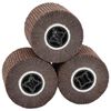 vidaXL Sanding Rollers 3 pcs Brown 12 x 12 x 10 cm Synthetic Fibre