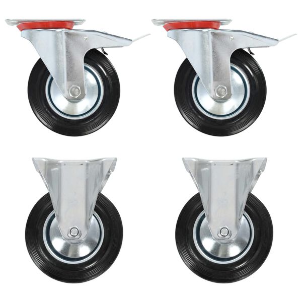 vidaXL Casters 4 pcs 160 mm