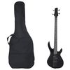vidaXL Electric Bass Guitar for Beginner with Bag Black 4/4 46