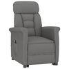 vidaXL Electric Recliner Chair Dark Grey Microfiber Fabric