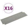 vidaXL Carpet Floor Tiles 16 pcs 4 m² 25x100 cm Light Grey