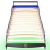 vidaXL Children's LED Race Car Bed 90x200 cm Blue