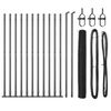 vidaXL Hexagonal Fence with Concrete Base 25 x 0.8 m PVC-Coated Steel