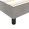 vidaXL Box Spring Bed Frame Light Grey 90x200 cm Velvet