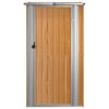 vidaXL Garden Shed Brown 118.5x97x209.5 cm Galvanised Steel