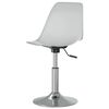 vidaXL Swivel Dining Chairs 2 pcs White PP