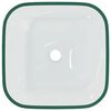 vidaXL Basin Glass 42x42x14 cm Transparent