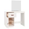vidaXL Dressing Table White 95x50x134 cm Solid Wood Pine