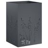 vidaXL Garden Planter Anthracite 50 x 50 x 75 cm Cold-rolled Steel