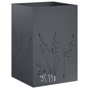 vidaXL Garden Planter Anthracite 50 x 50 x 75 cm Cold-rolled Steel